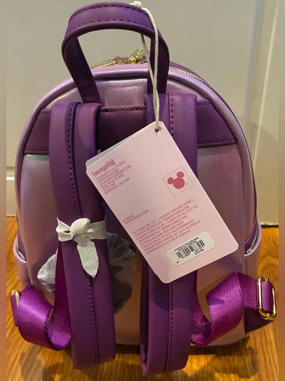 New Loungefly Tangled Cake Box Lunch Exclusive Embellished Mini Backpack